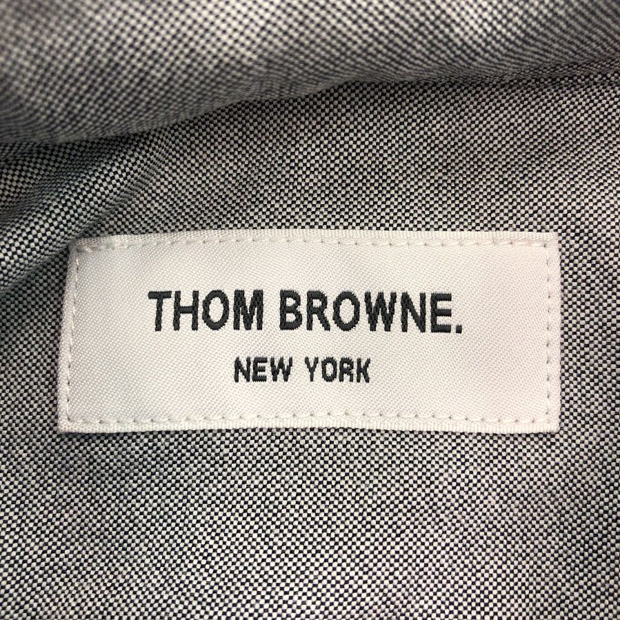 THOM BROWNE トムブラウン ボタン ダウン シャツ ライト グレー