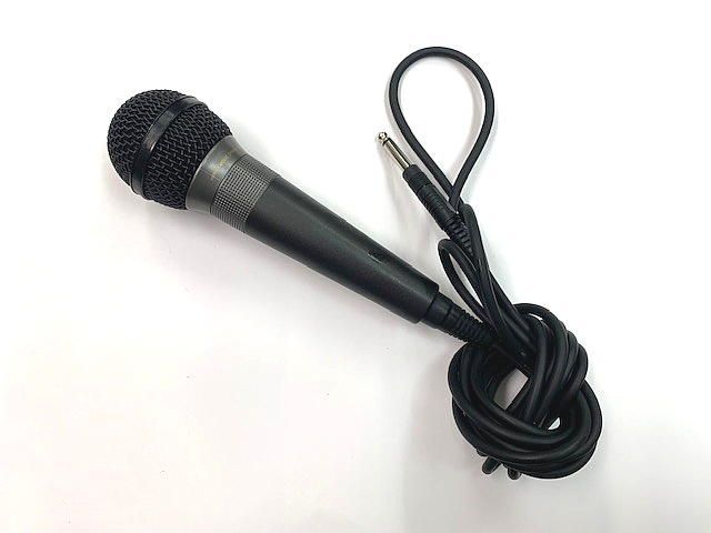 新品大特価まぁまぁ綺麗２台★アイワ ダイナミック マイクロホン マイク AIWA dynamic Microphone DM-3 50kΩ ★60 ダイナミックマイク