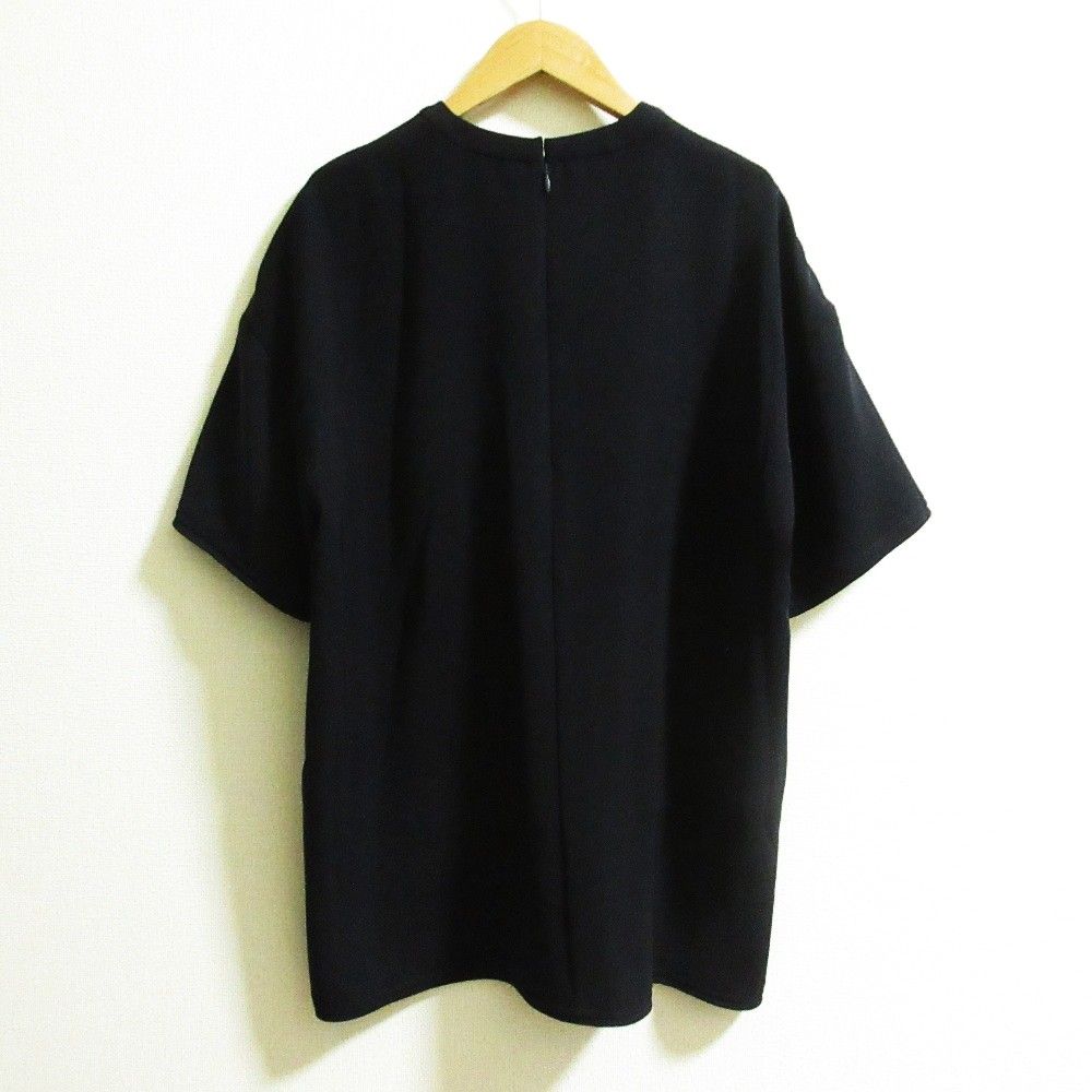 美品 24SS ENFOLD エンフォルド WOVEN T-SHIRT Tシャツ サイズ38 ダークネイビー レディース 古着 中古 USED 美品 24SS ENFOLD エンフォルド WOVEN T-SHIRT Tシャツ サイズ38