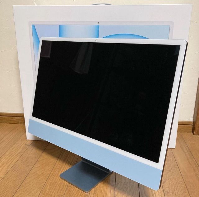 展示美品アップル Apple iMac MGPK3J/A 24インチ Retina 4.5Kディスプレイ SSD 256GB メモリ 8GB 8コアCPU 8コアGPU Apple M1チップ