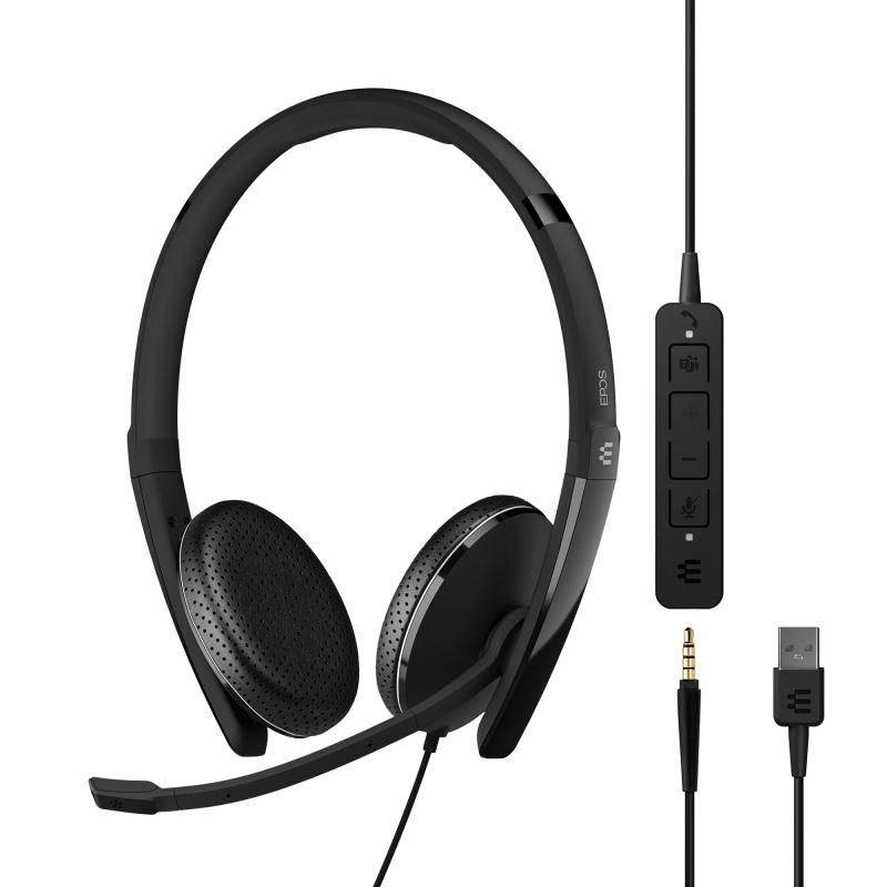 EPOS | SENNHEISER ADAPT 165T USB II 1000902 - 有線両耳ヘッドセット 3.5mm ジャック|USB-A 接続