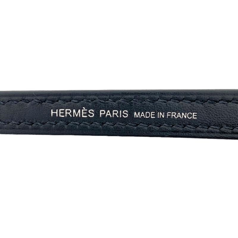 エルメス HERMES ロック チャーム ブラック×ブルーロイヤル×マッシュルーム×キャバン ヴォー・タデラクト/シェーブルシャムキア ユニセックス その他小物