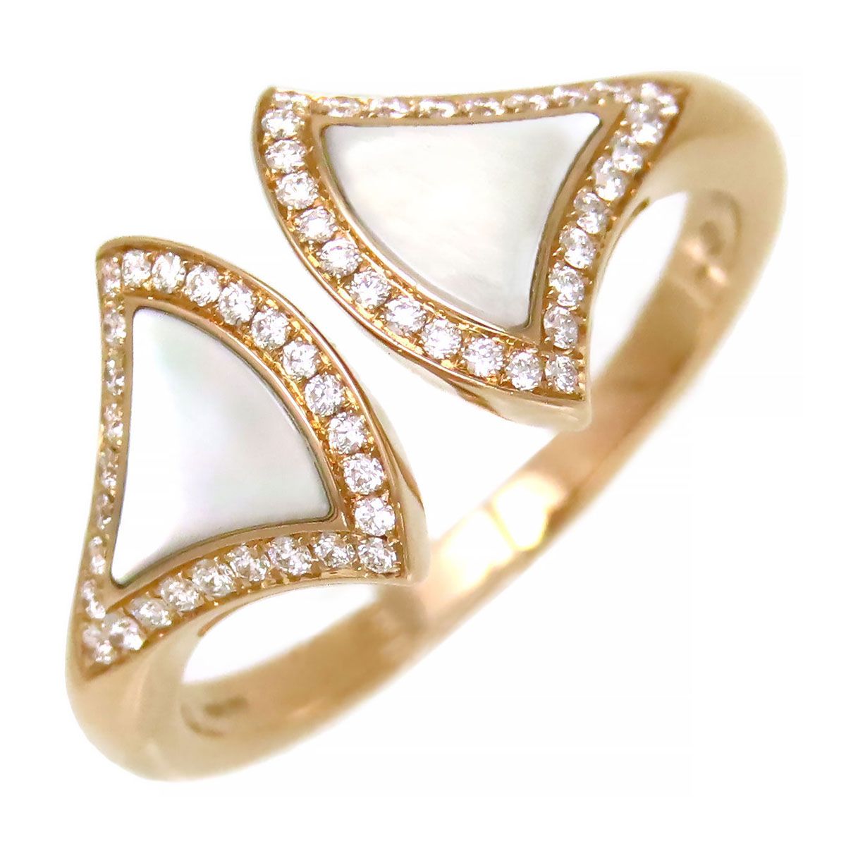 ブルガリ BVLGARI リング 指輪 ディーヴァ ドリーム K18PG  