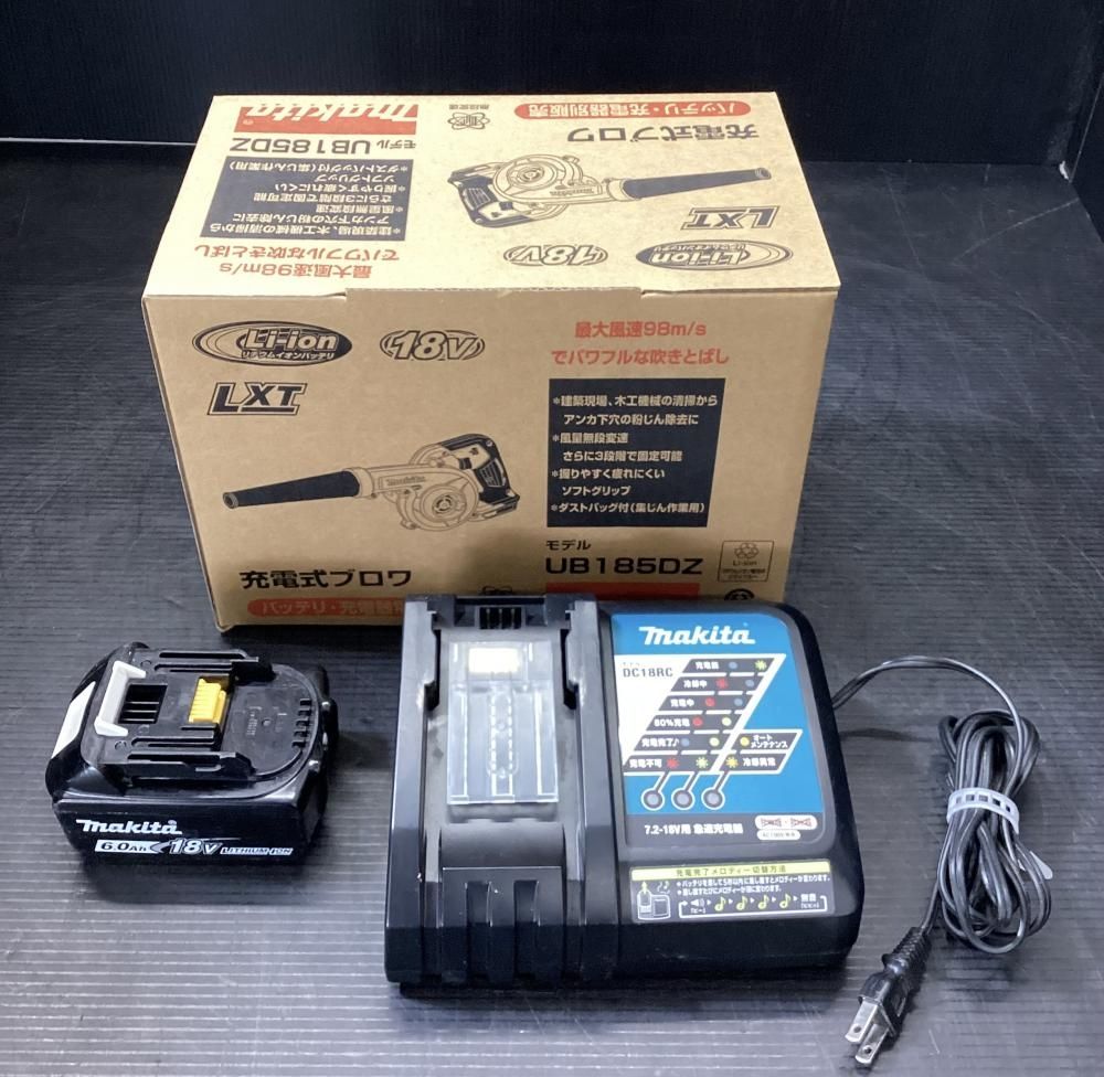makita|マキタ 充電式ブロワ UB185DZ バッテリ BL1860B 充電器 DC18RC 203