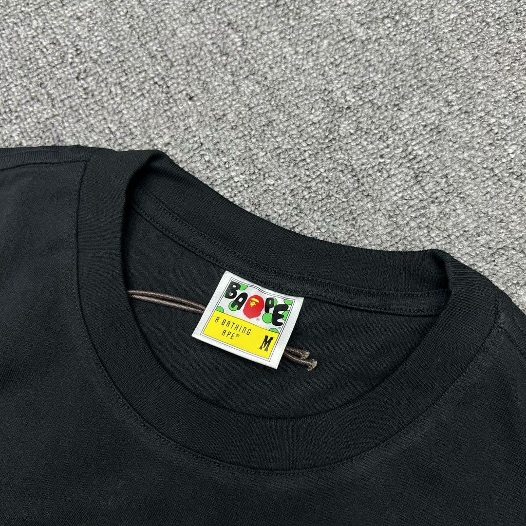 特価 ] A BATHING APE レタープリント半袖Tシャツ 男女兼用