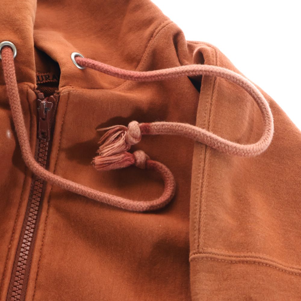 AURALEE オーラリー SUPER MILLED SWEAT ZIP PARKA ジップアップスウェットパーカー フーディー オレンジ A8AP03SM