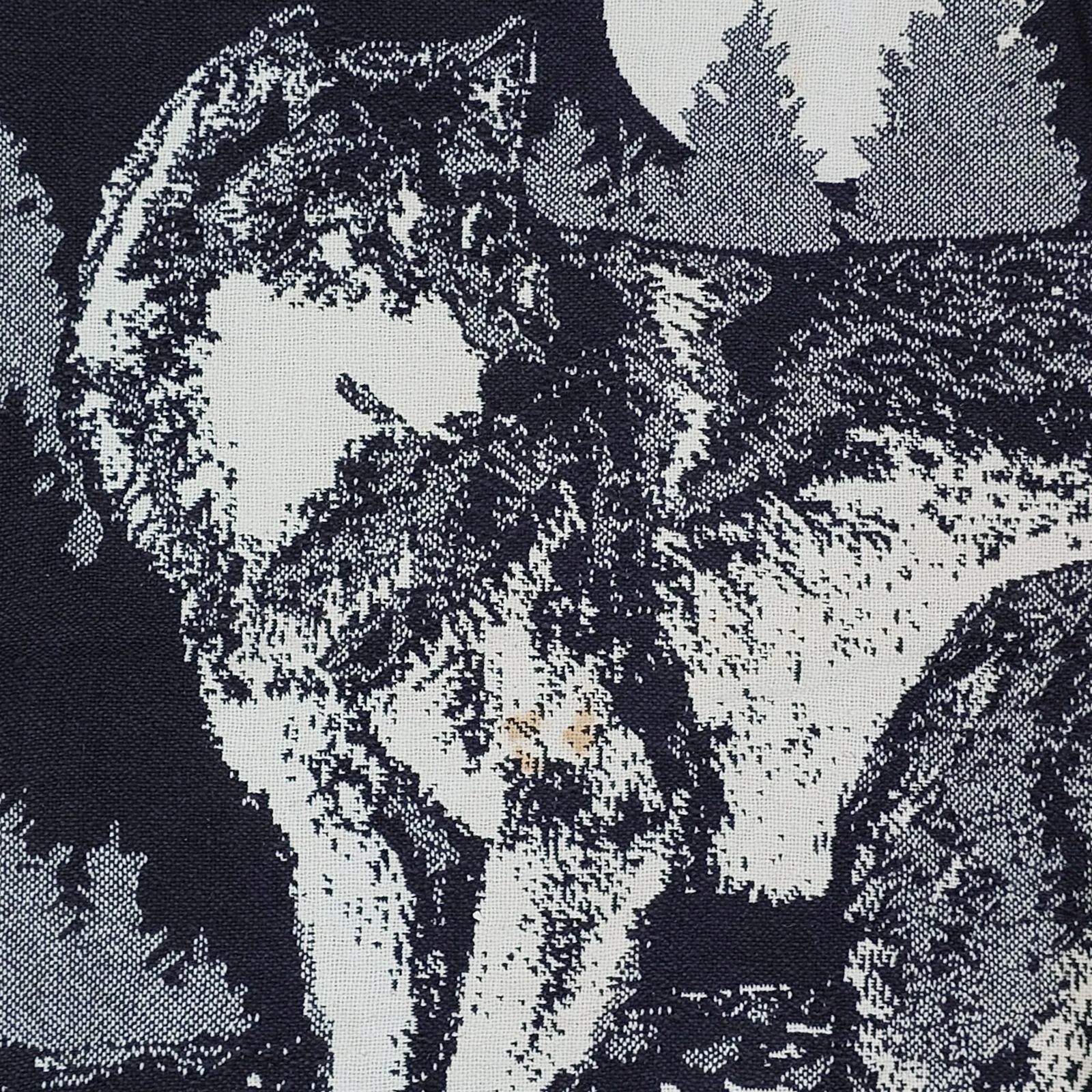 90sオールド】クマ アニマル柄 フリンジ付き ヴィンテージ ラグ