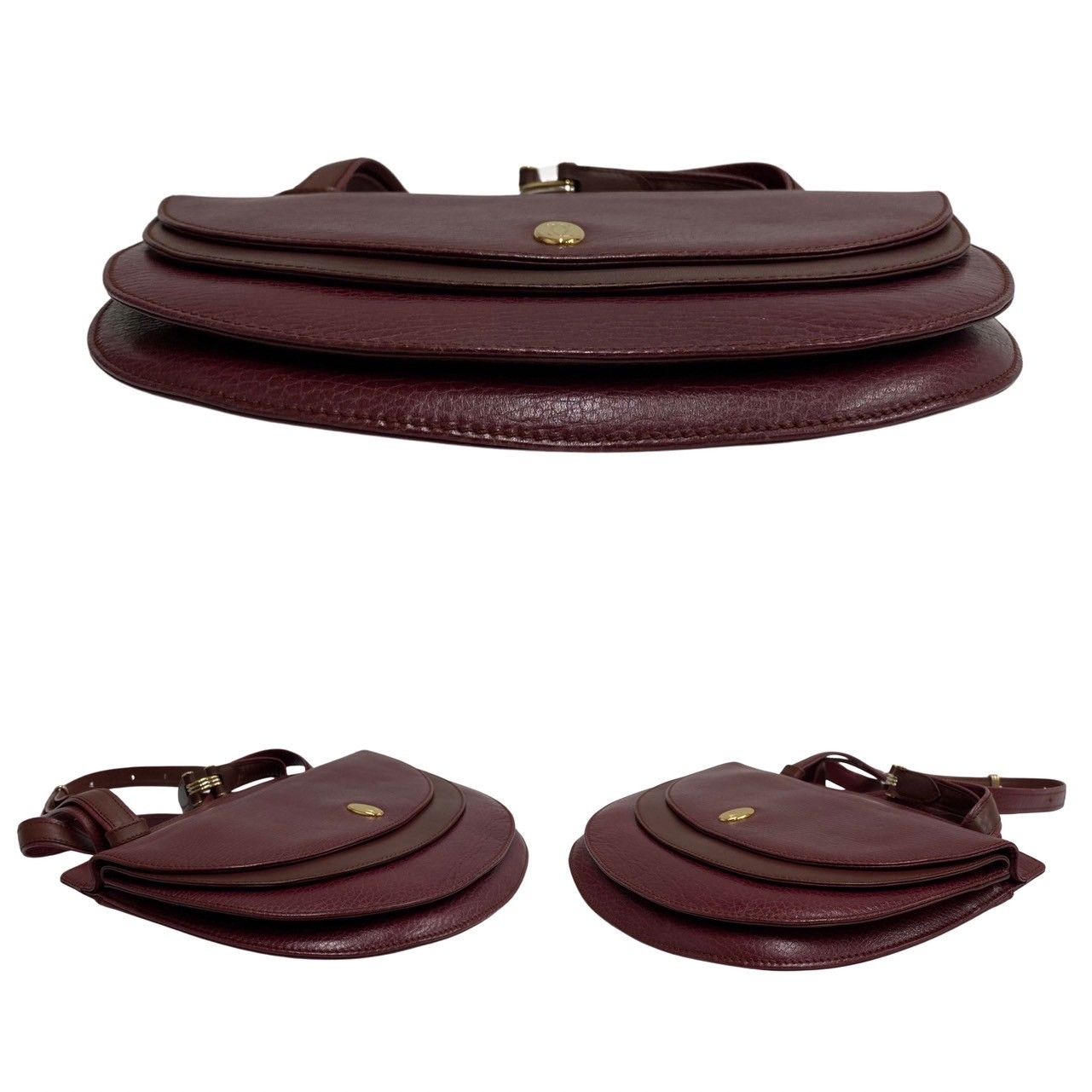 極 美品 ポーチ付き CARTIER カルティエ マストライン ロゴ 金具