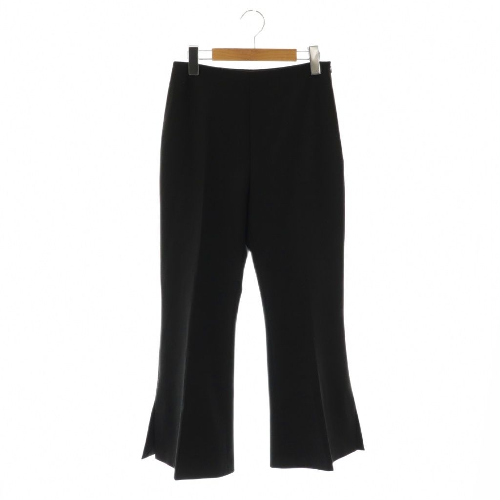 フォクシー FOXEY 25年 Pants Joie パンツ フ スリット 38 ブラック 45699 HK OS