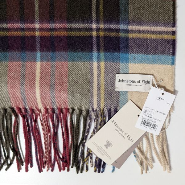 新品未使用 国内正規品】Johnstons カシミヤ中判ストール