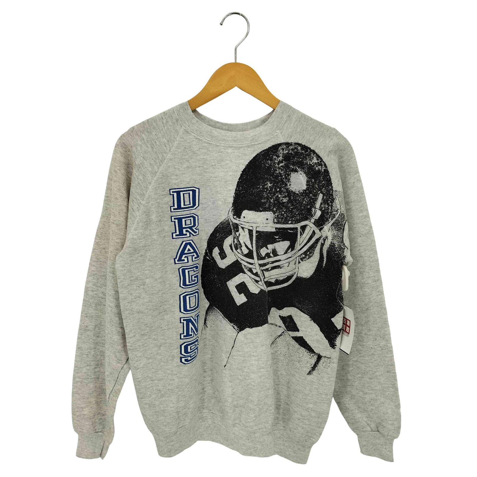 ヘインズ Hanes 80s USA製 DRAGONS グラフィックプリント クルーネック 