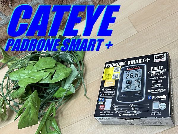 テルスポ イチ推し!! 未使用 デッドストック品!! CATEYE PADRONE SMART + CC-SC100B キャットアイ パドローネ スマート プラス GPSサイクルコンピューター Bluetooth対応 ロード ミニベロ MTB M-1098