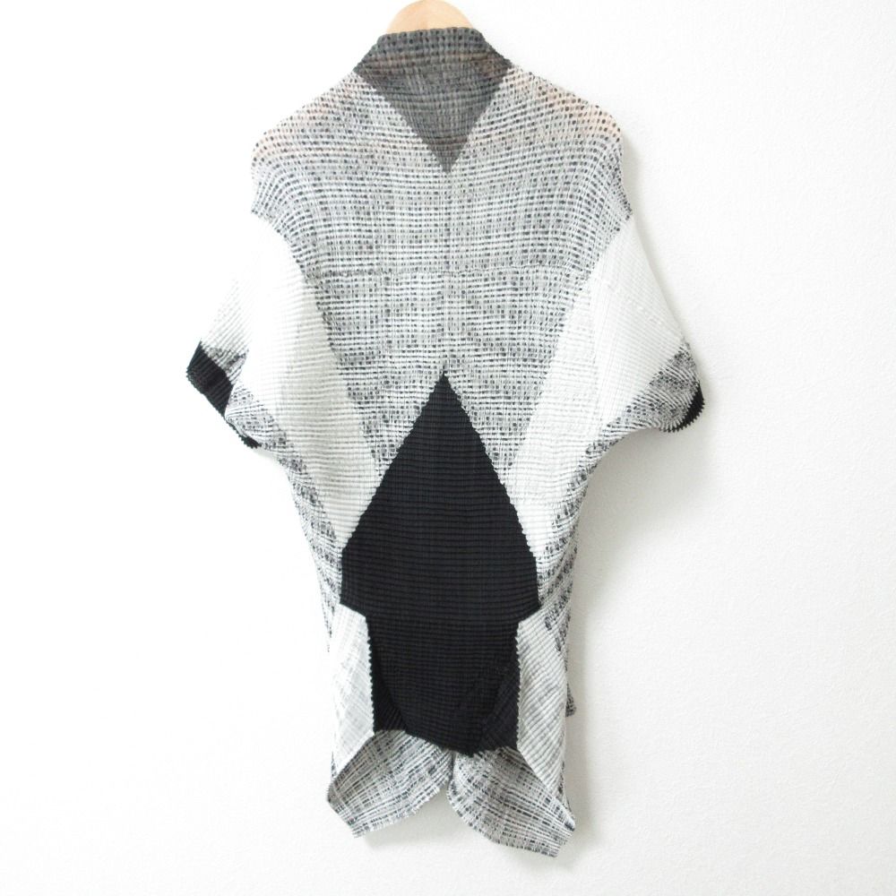 美品 ISSEY MIYAKE イッセイミヤケ ショートスリーブ プリーツ