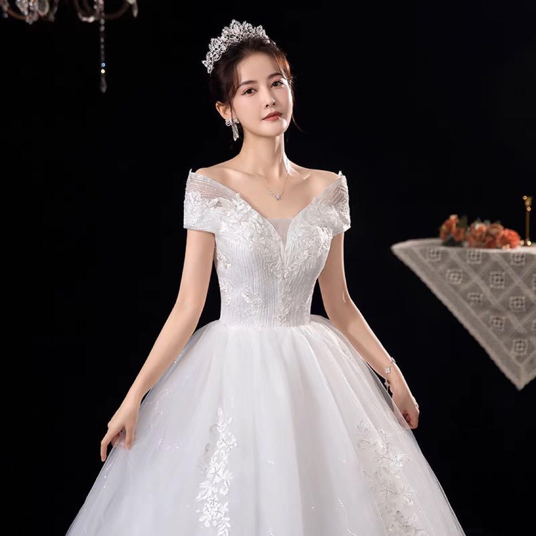 新品未使用ウェディングドレス レディース 結婚式 二次会