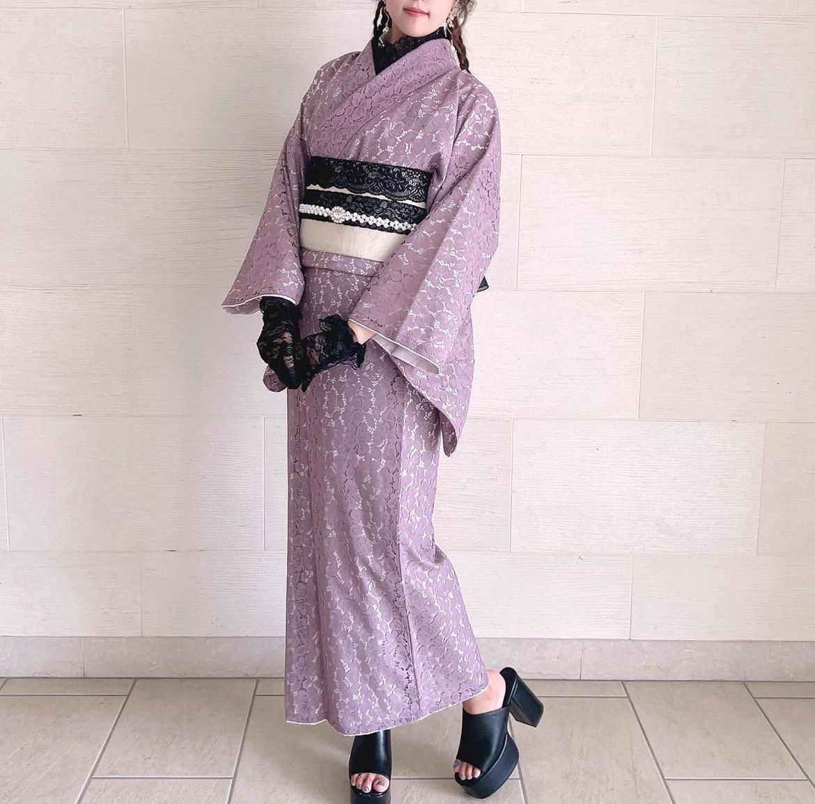 レース着物コーデセット 浴衣 着物