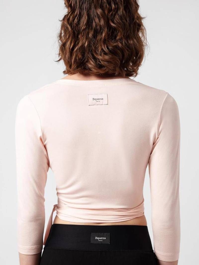 【未使用】 レペット ラップオーバーカットソー セクシー 腹出し 522-60 未使用】レペット ラップオーバーカットソー レディース M