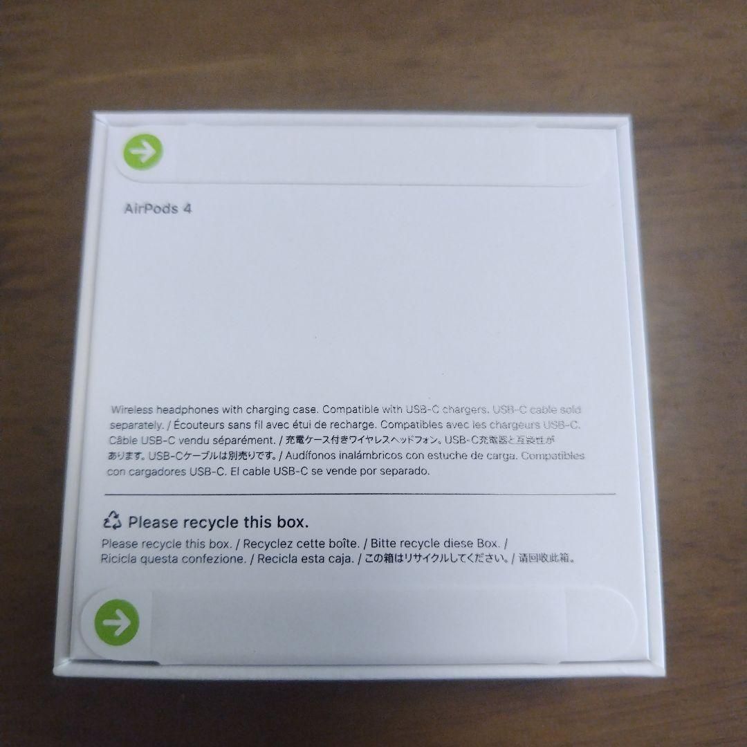 新品未開封 AirPods 4 本体 USB-C充電対応 - メルカリ