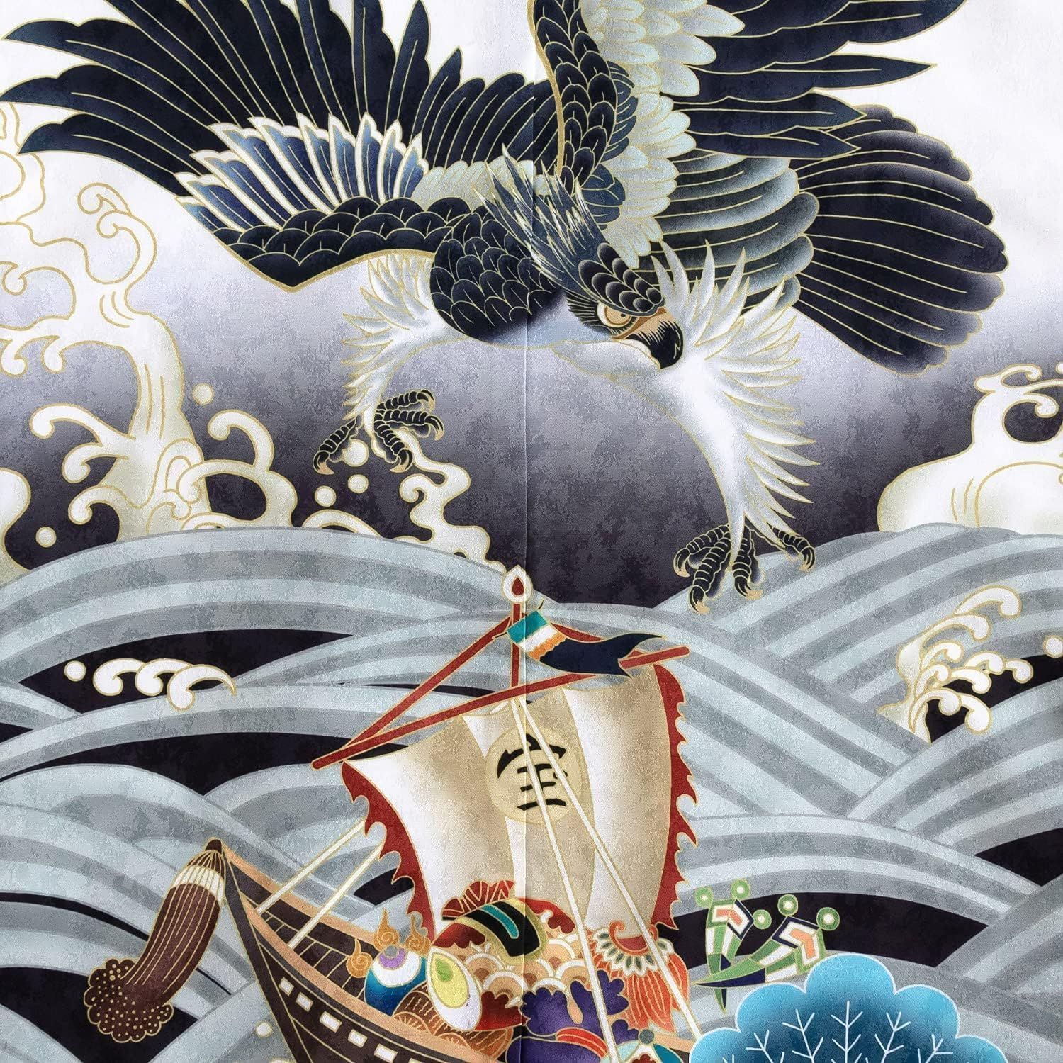  キョウエツ 七五三 5歳 男の子 着物 セット KYOETSU 羽織 袴 フルセット 753 絵羽 A その他 キッズファッション小物