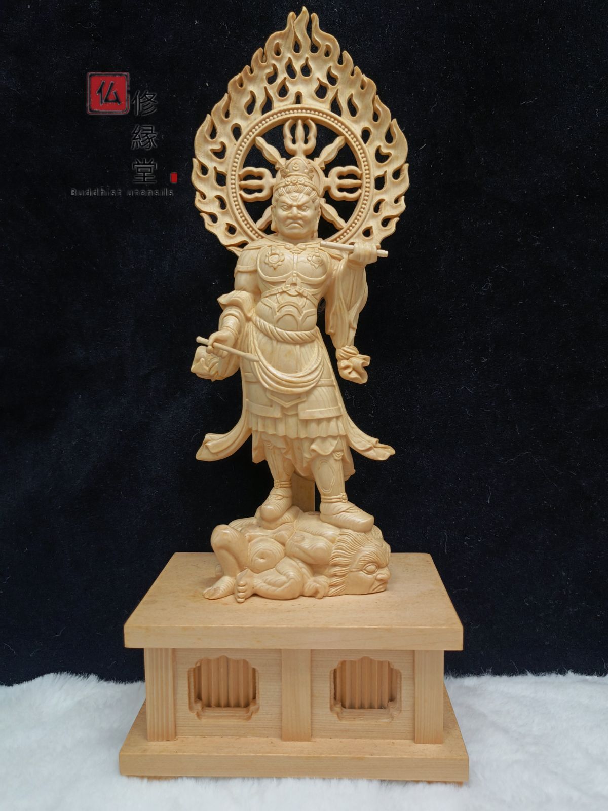 修縁堂】大迫力 木彫仏像 四天王立像一式 彫刻 仏教工芸 一刀彫 天然木 修縁堂】大迫力 木彫仏像 四天王立像一式 彫刻 仏教工芸 一刀彫 天然木
