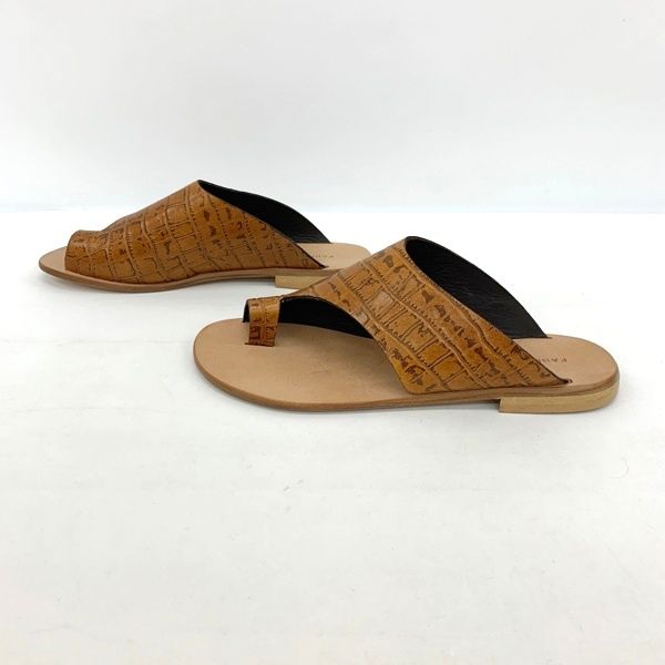 1度使用 ファビオルスコーニ サンダル 黒 37センチ 1度使用 ファビオ