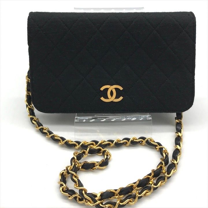 CHANEL シャネル ココマーク コットン プッシュロック ミニ マトラッセ ブラック ショルダー バッグ レディース k4380