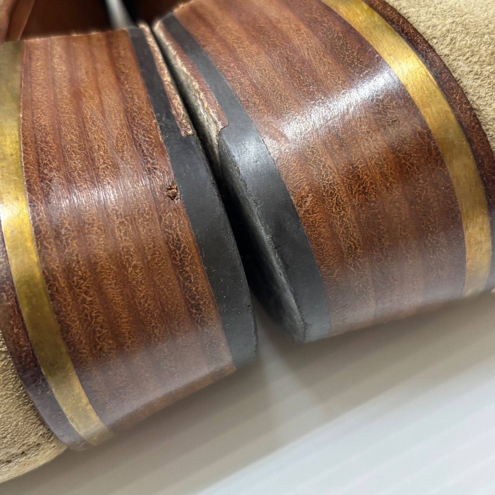 アルフレッドダンヒル ALFRED DUNHILL サイドジップ スウェード ヒール 