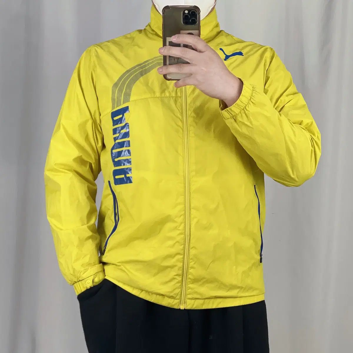 PUMA(プーマ) 黄色 ウインドブレーカー ジャケット L 250306