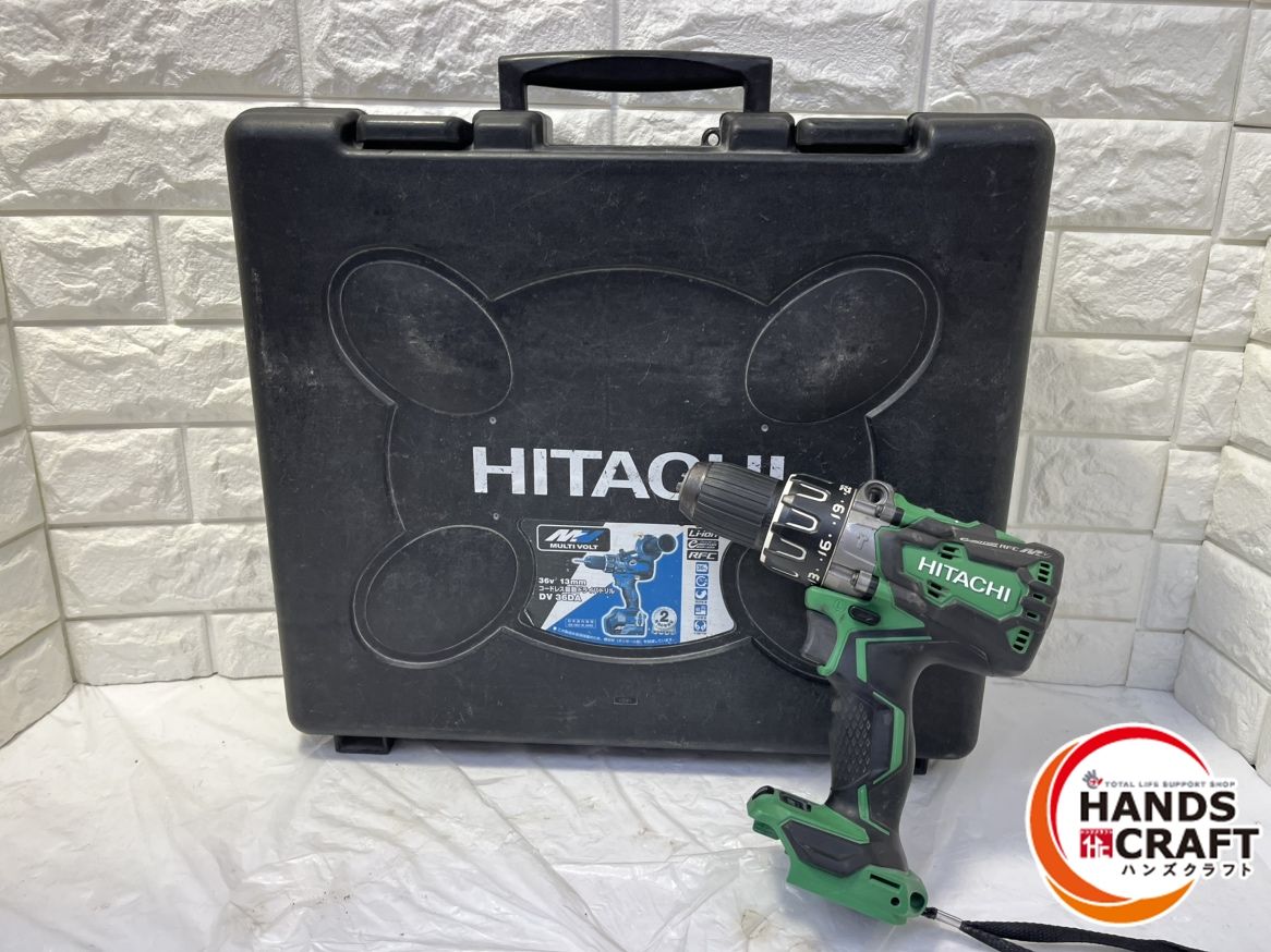 ▽ 日立 DV36DA 13mmコードレス振動ドライバドリル 36V バッテリー×2 充電器×1 付属品 ケース付