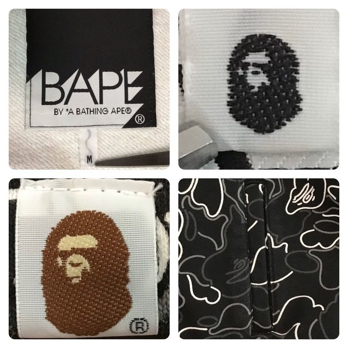 Neon camo スウェット スタジャン Mサイズ a bathing ape BAPE sweat 