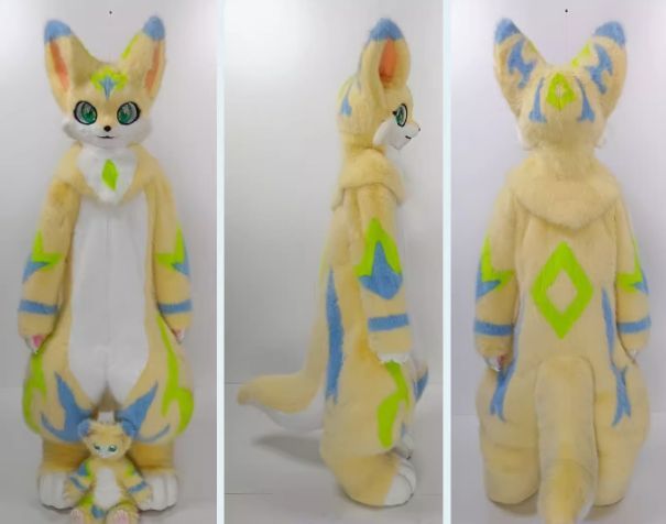 着ぐるみ ケモノ体 フルスーツ 短毛タイプ NO.72 大きめ 最 セット 全身 ケモノ ファースーツ ぬいぐるみ コスプレ コスチューム