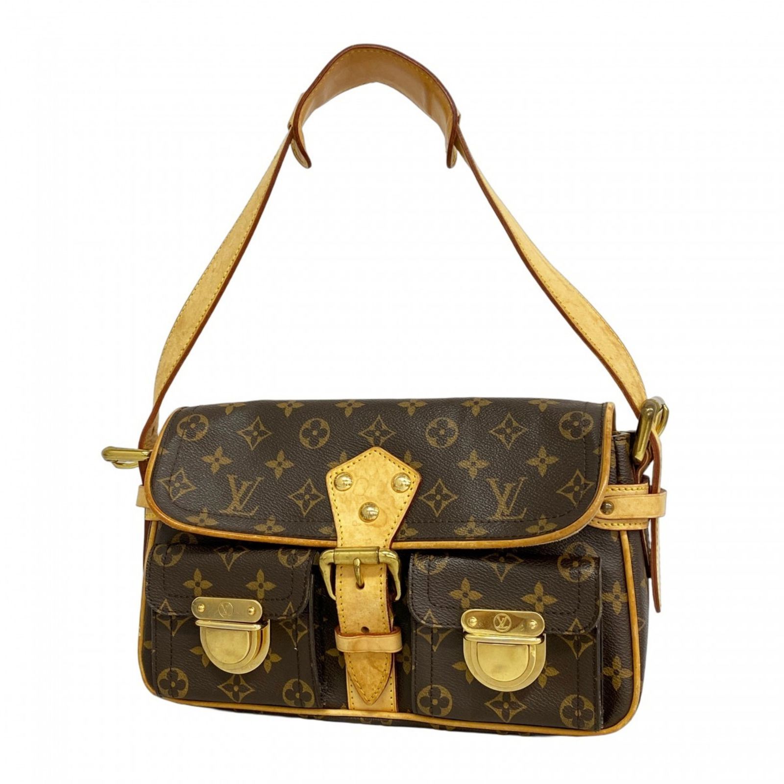 ルイ ヴィトン Louis Vuitton ルイ ヴィトン ショルダーバッグ モノグラム ハドソン M40027 ブラウンレディース