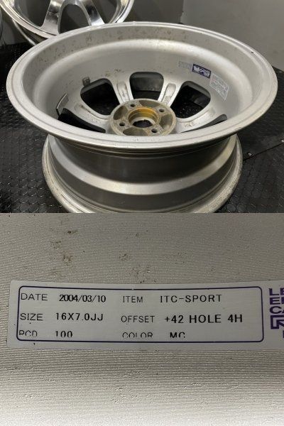 RAYS SEBRING ICT SPORT レイズ セブリング 16インチ 4本 7J4HPCD100+