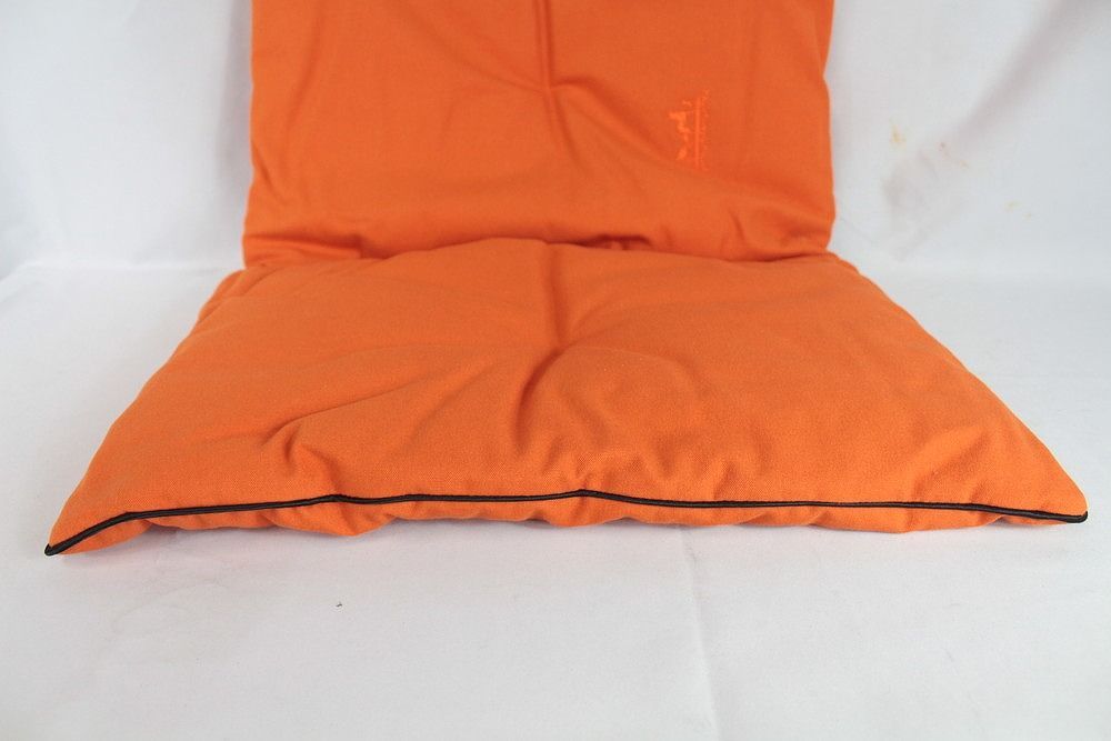 【美品】HERMES エルメス ロゴ刺繍 クッション マット ペット ベビー ◇希少 HERMES エルメス ロゴ刺繍 クッション マット ペット