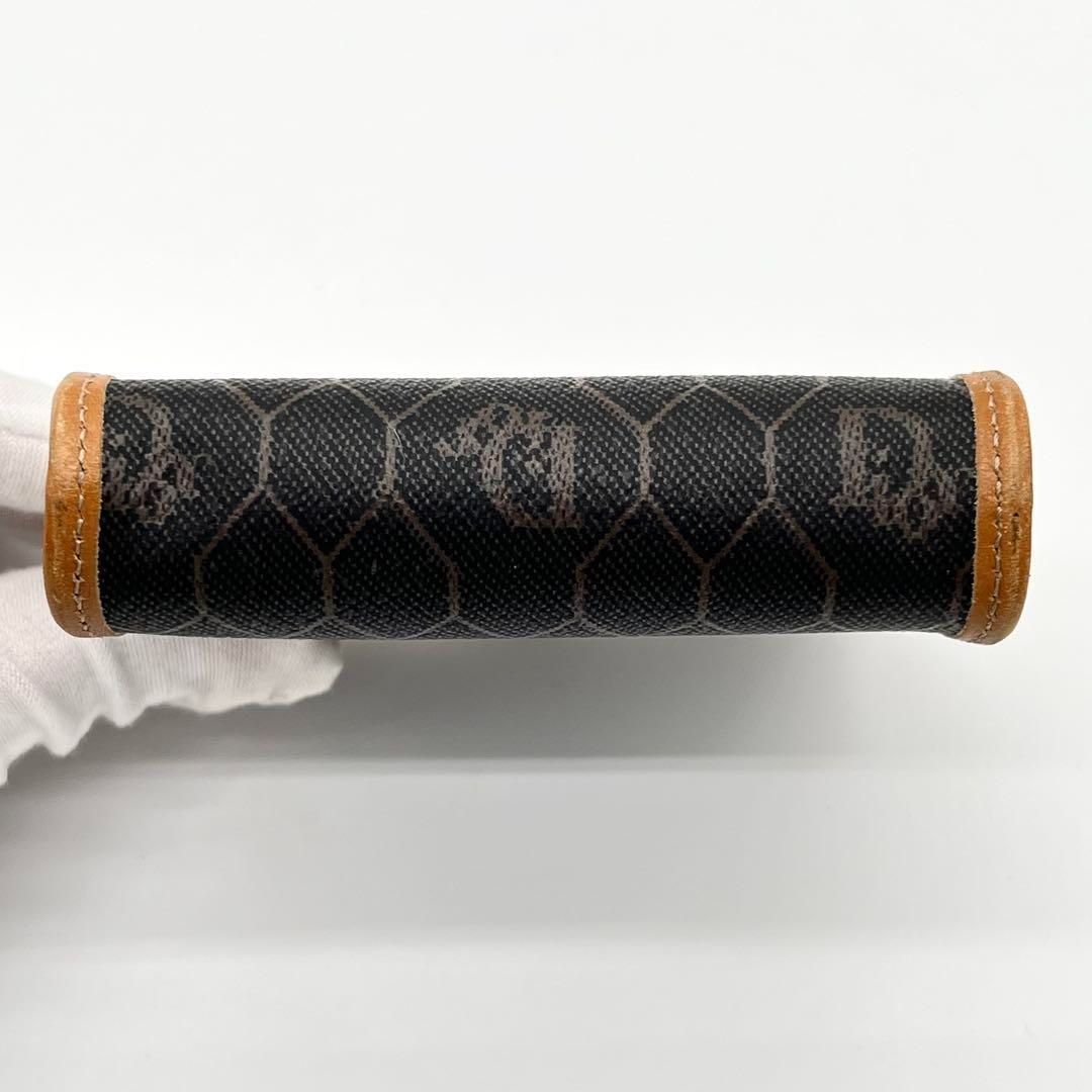 美品】ChristianDior ハニカム柄 コインケース ミニ財布 がま口 美品】ChristianDior ハニカム柄 コインケース ミニ財布 がま口