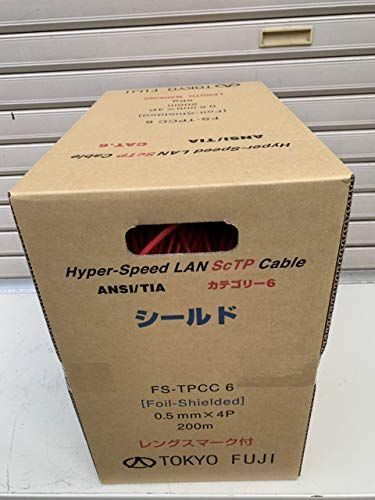 冨士電線 Cat6 シールドLANケーブル（200m巻） FS-TPCC 6