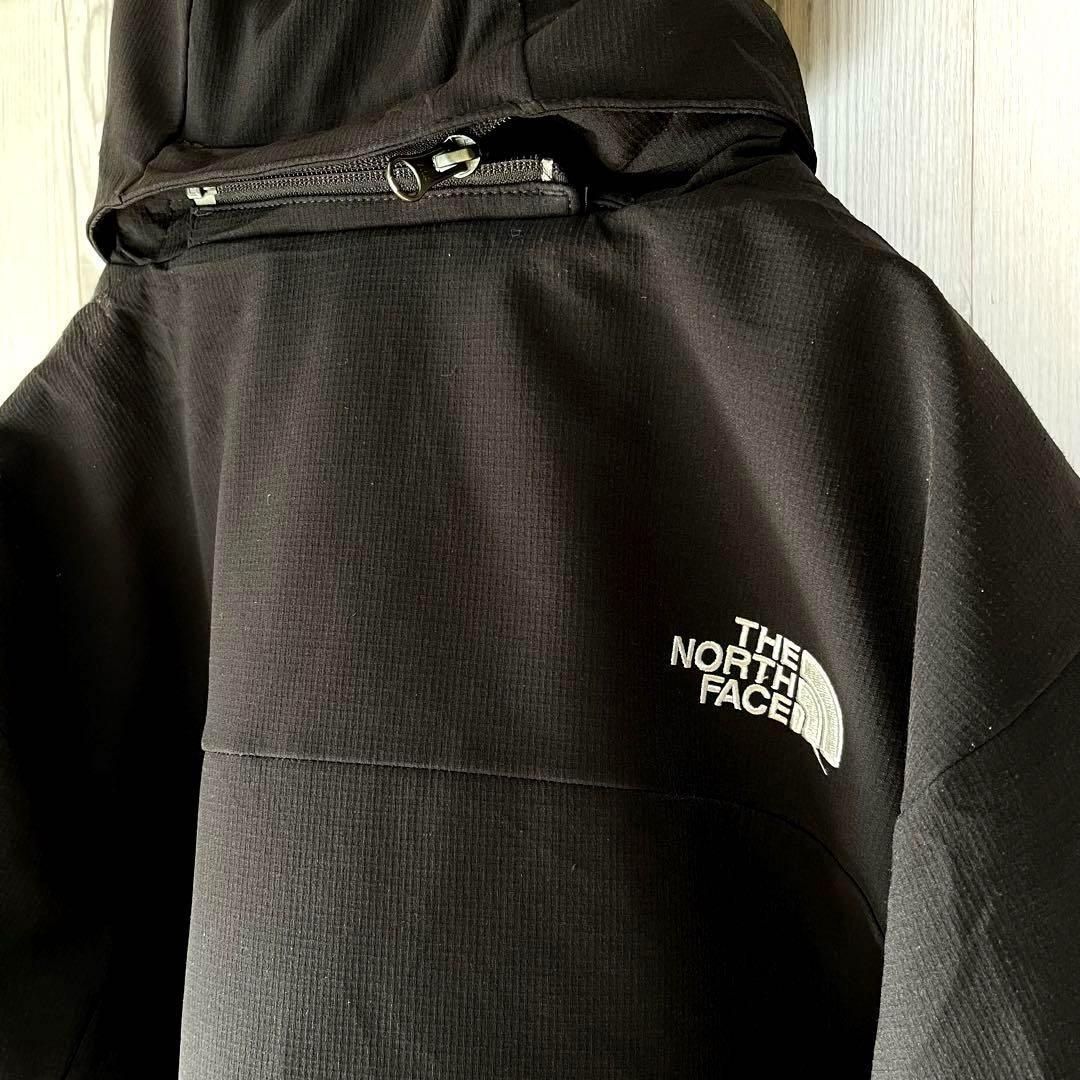 ザノースフェイス　ブルゾンジャケット　フード取外可　黒　M　フーディジャンバ― THE NORTH FACE ザノースフェイス ブルゾンジャケット フード