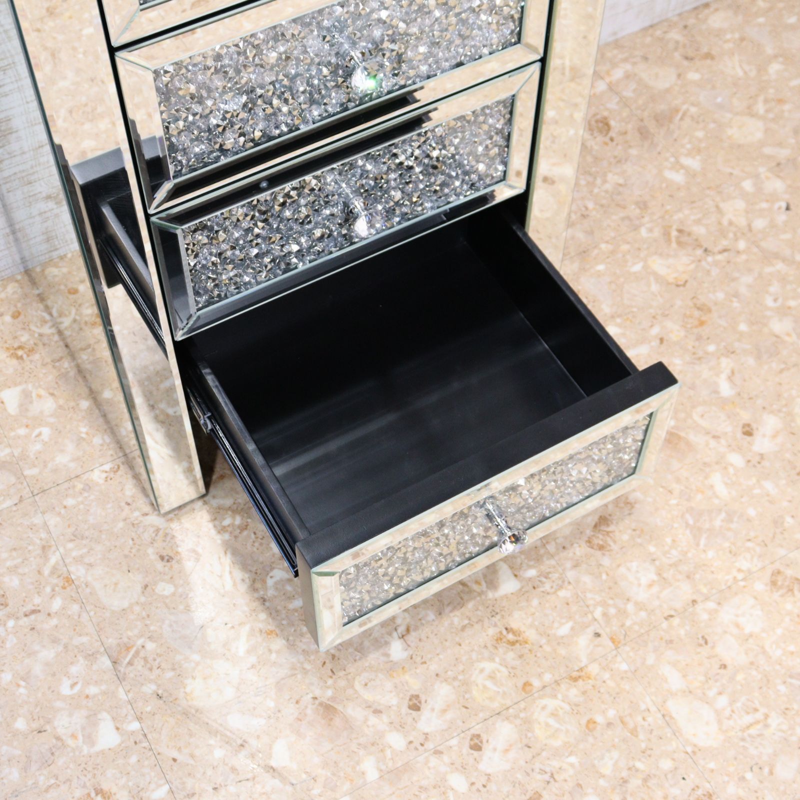 チェスト　鏡　ディスプレイ台　サイドテーブル ミラー家具 チェスト 90cm ディスプレイスタンド サイドテーブル