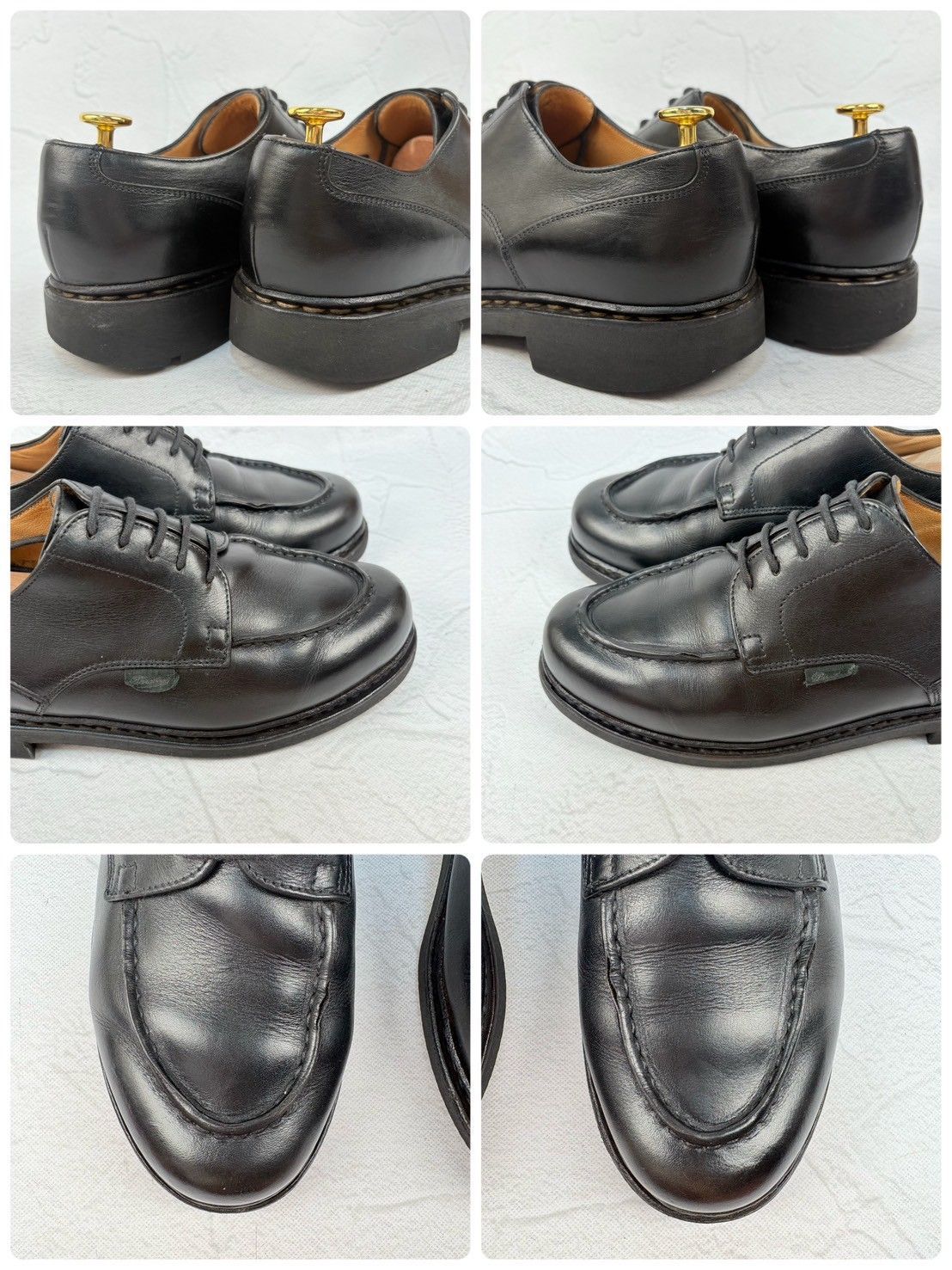 パラブーツ シャンボード Uチップ 外羽根 黒 6 パラテックス フランス製 良品】PARABOOT パラブーツ CHAMBORD シャンボード Uチップ 外