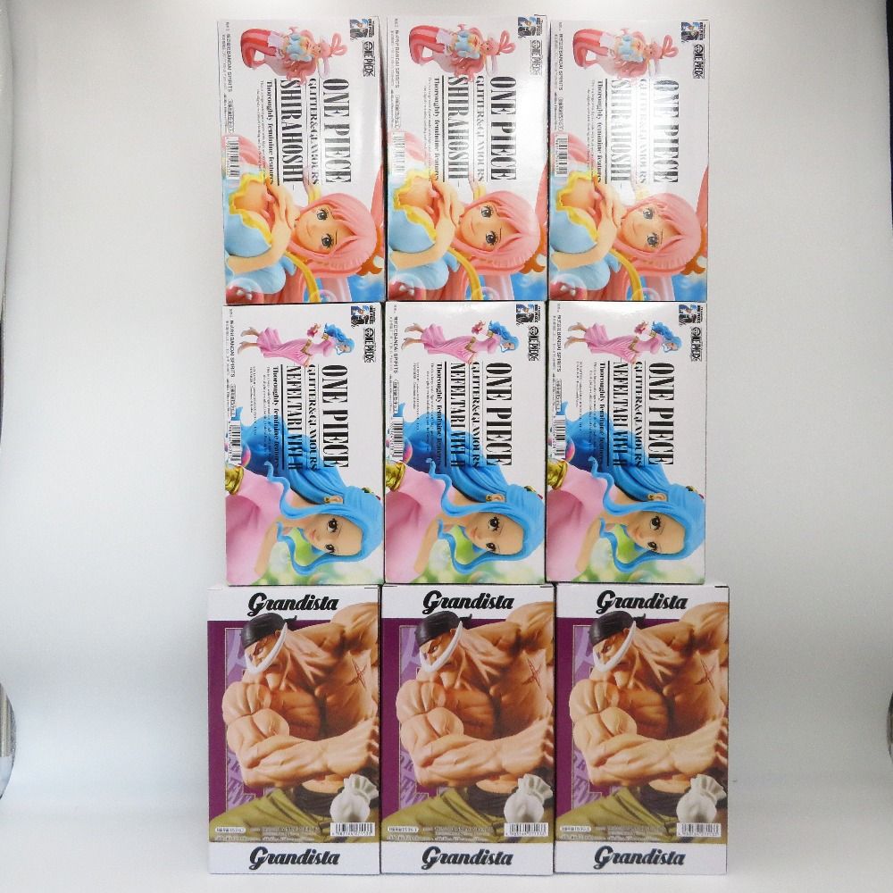 BANDAI - ワンピース Grandista 白ひげ GLITTER＆GLAMOURS ネフェルタリ・ビビ・しらほし 9体セット BANDAI バンダイ フィギュア 未開封品 ワンピース Grandista 白ひげ GLITTER＆GLAMOURS ネフェルタリ