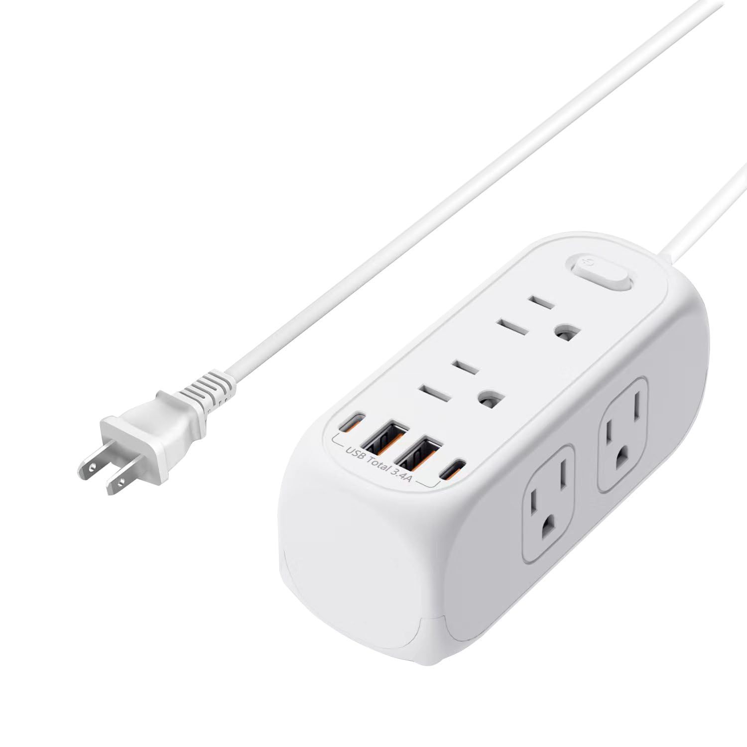 人気商品】一括スイッチ 雷ガード 急速充電可能 USBコンセント 延長コード 1.5m 2個USB-Aポート 6個AC口 コンセントタップ 2個USB -C付き RAYSTIN 電源タップ - メルカリ