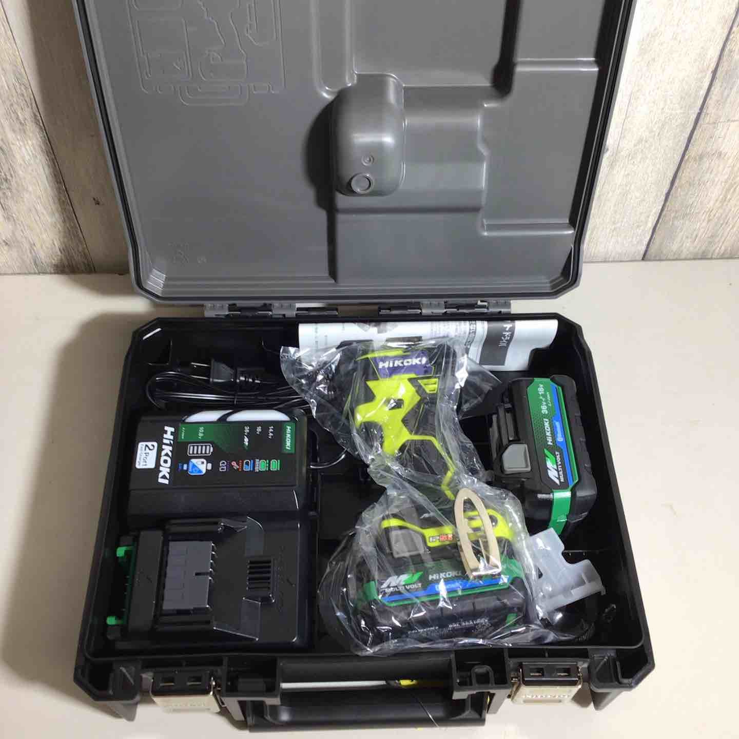 純正バッテリー 充電器付 フルセット ハイコーキ HIKOKI 日立 コードレス インパクトドライバ スパイダーイエロー WH36DD 2XHYSZ 純正 純正品 黄色 戸田店