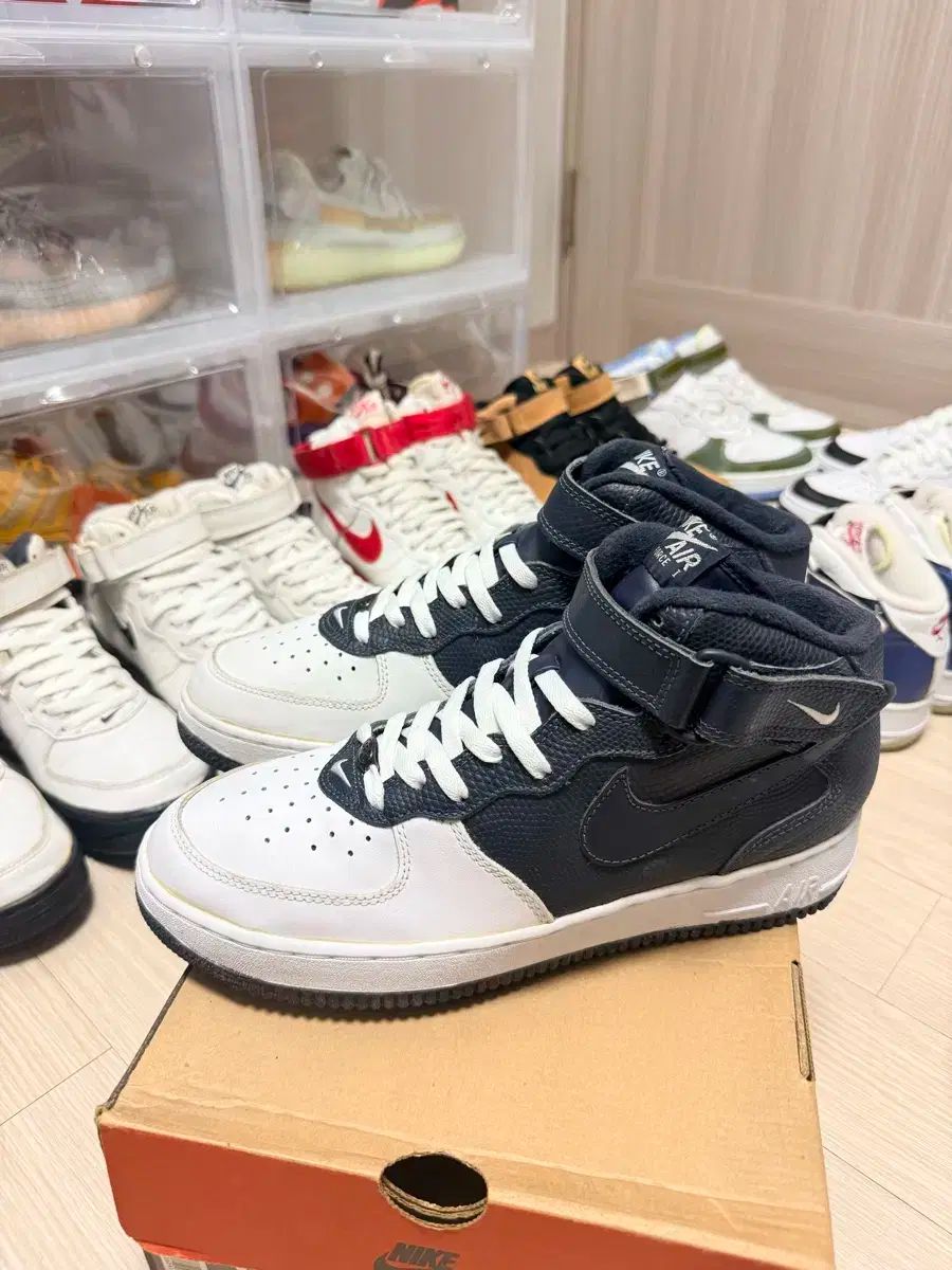 97年サン NIKE エアフォースミッド 麻マヨネーズ 280