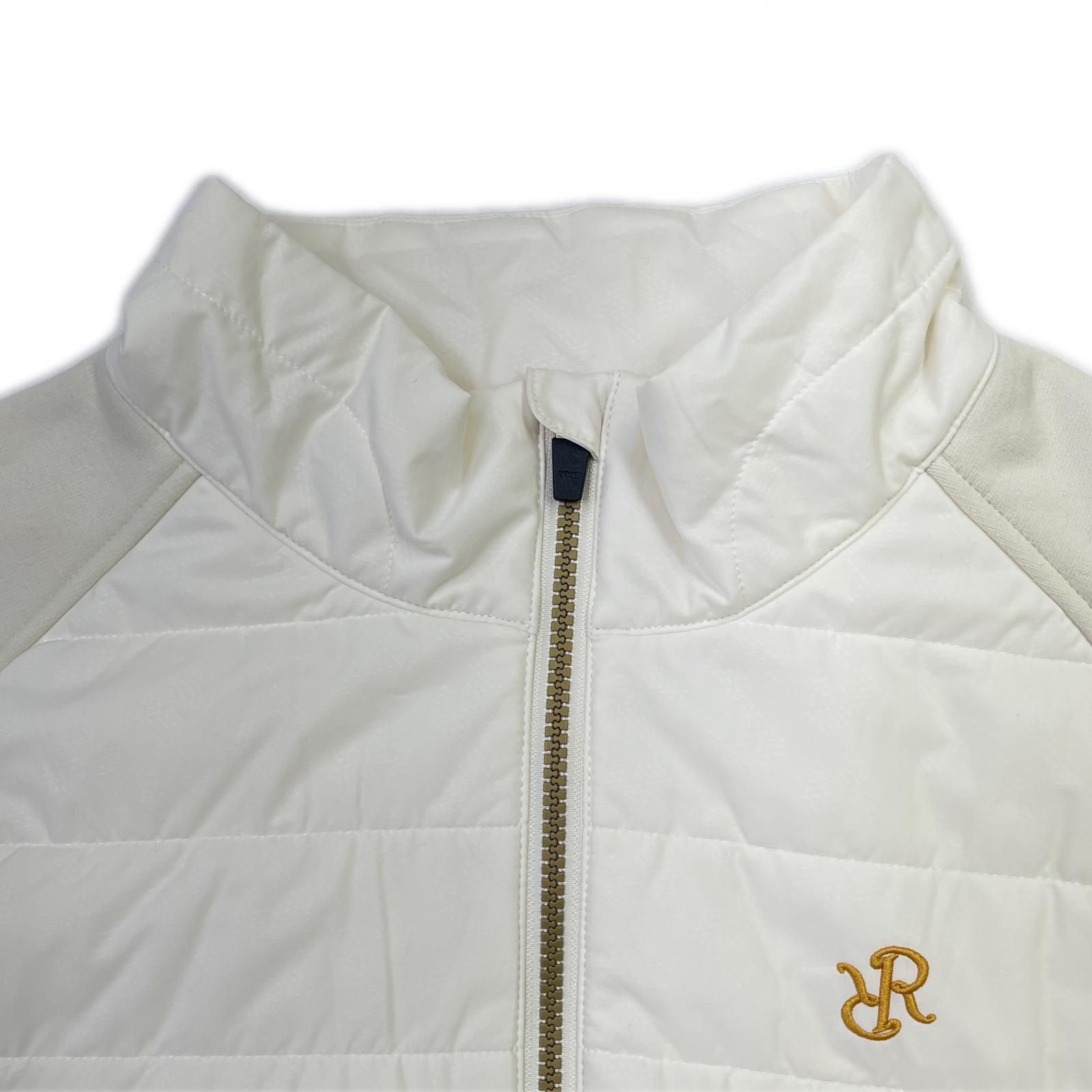 【お中元ギフト】 メンズ レザレクション Resurrection フルジップアウター XXL オフホワイト 白 中綿 ストレッチ ダブルジップ