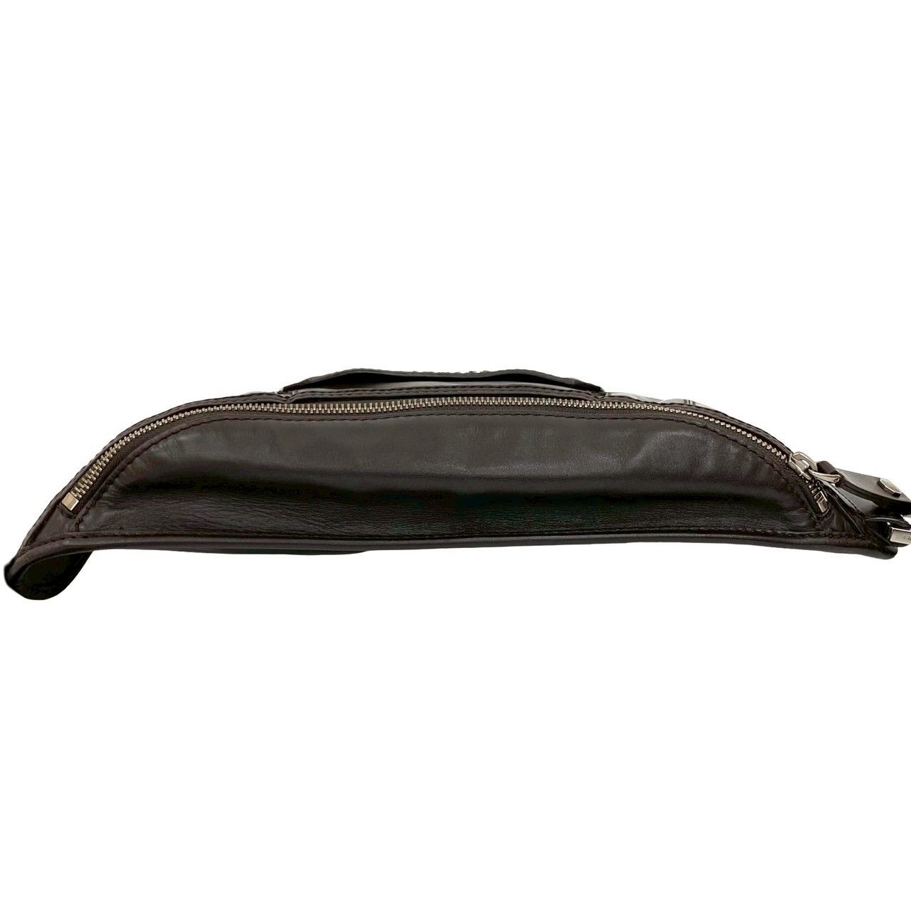 極 美品 BVLGARI ブルガリ ロゴ 金具 レザー 本革 ボディバッグ