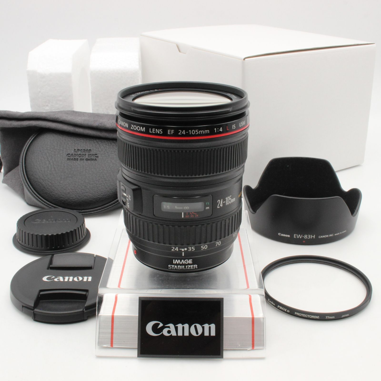 美品 Canon EF 24-105mm F4 L IS USMプロテクター付 【公式通販】