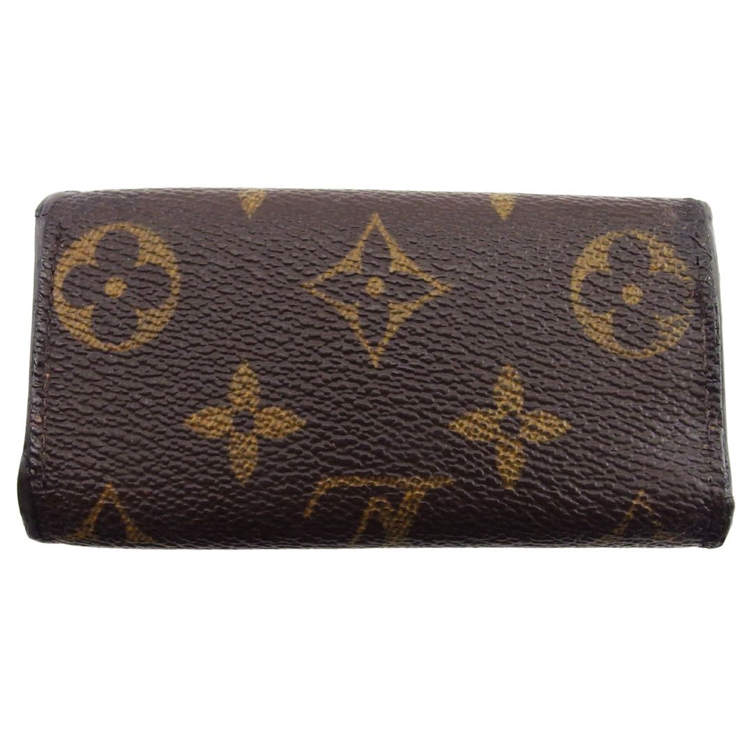 【極美品】ルイヴィトン キーケース モノグラム ミュルティクレ4　ブラウン LOUIS VUITTON ルイヴィトン モノグラム ミュルティクレ4 4連