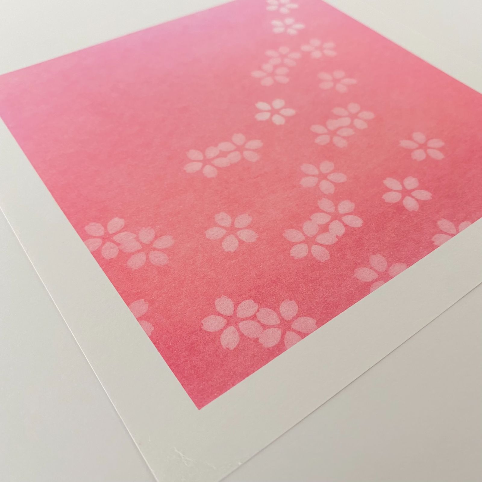 桜のパステルアート ピンク 木枠の額 』 パステルアート原画