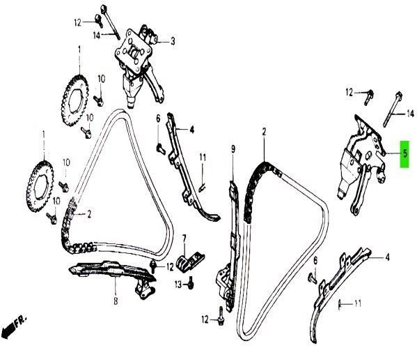 バイク ホンダ VTR250 リヤーテンショナーブラケット