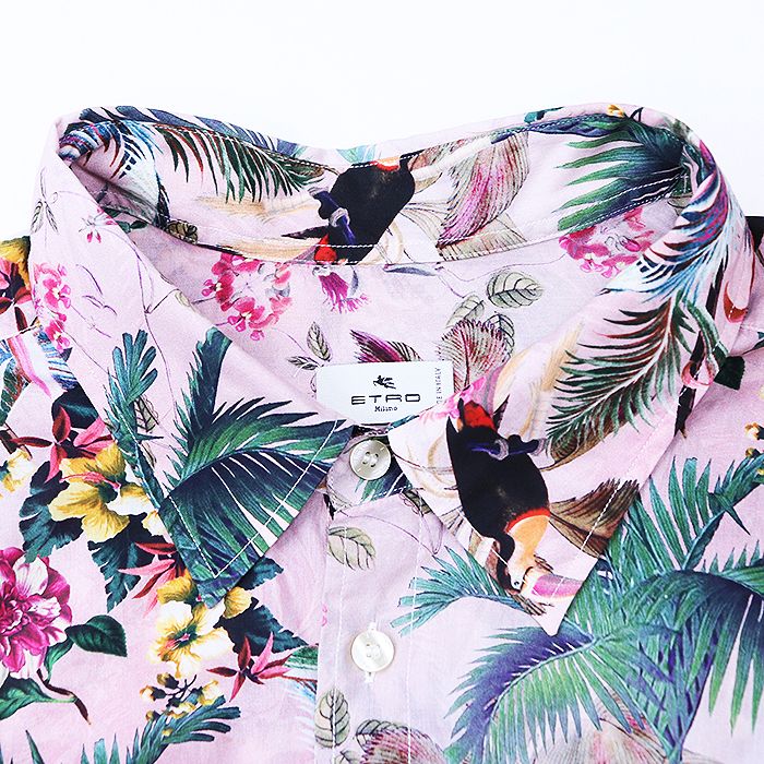 ETRO(エトロ) サイズ:XL レオパード 豹 アニマル 総柄 プリント  