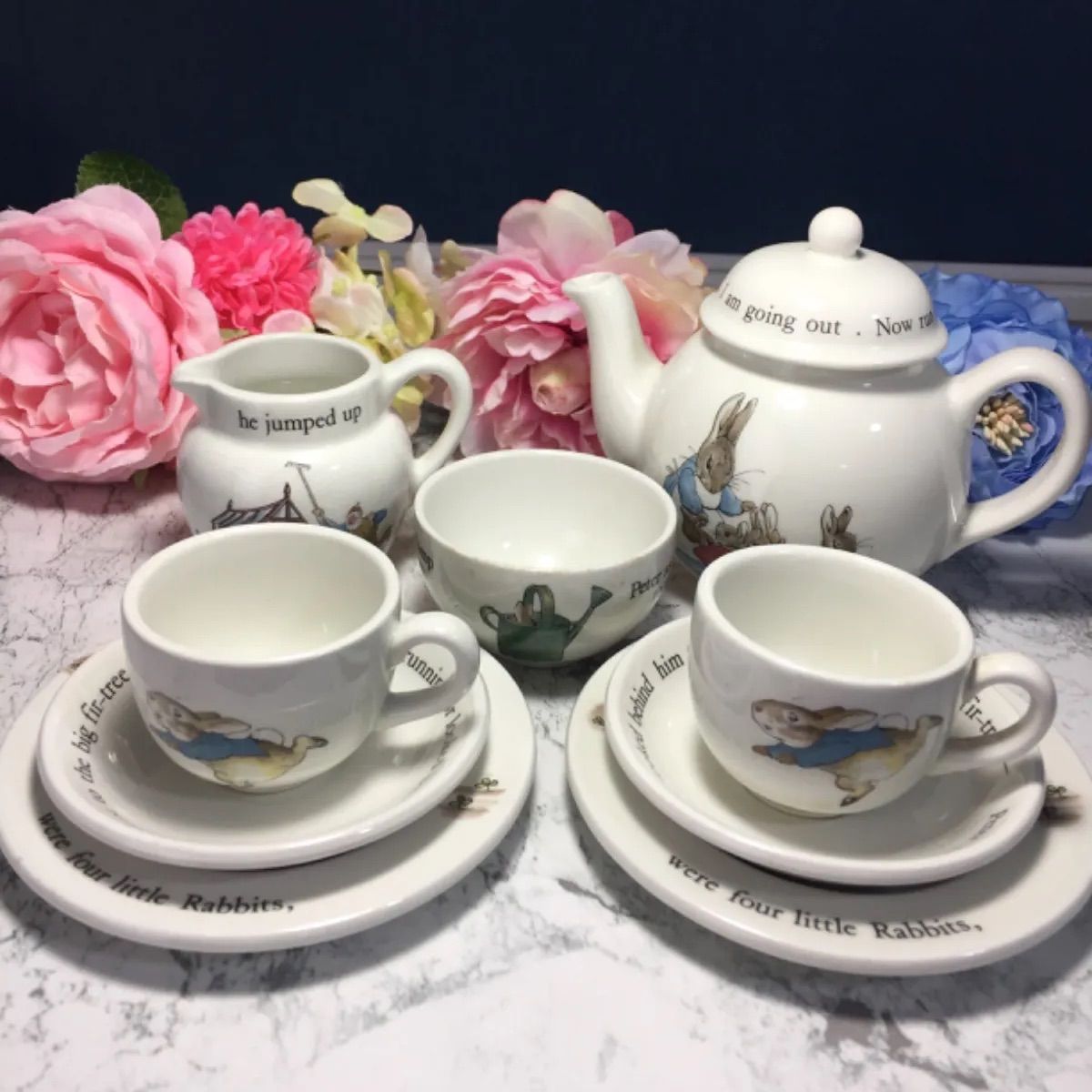ピーターラビット　ウェッジウッド　チルドレンズティーセット ウェッジウッド（Wedgwood）ピーターラビット ティギー